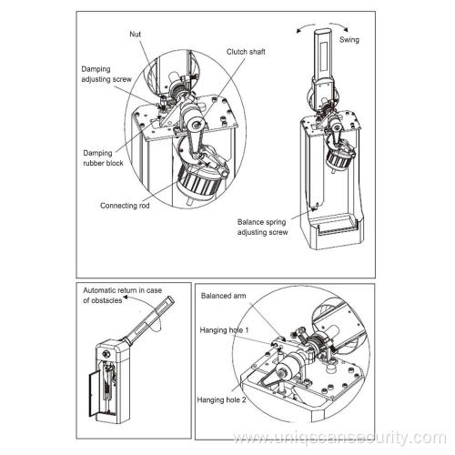 Electronic 5 Million Operation Time Parking Barrier Gate Fo